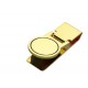 Brass Stamped Enamelling Gold Money Clip (Ele-MC003)