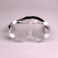 Clear Transparent Protective Glasses PC Safety Protective Goggles with Elastic Tapes