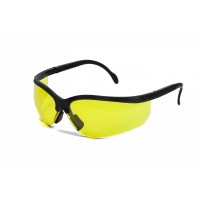 Yellow PC Material Lens Nylon Frame Industrial Eyewear Protective Safety Glasses Goggles